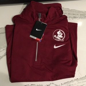 NWT FSU Nike 1/4 Zip